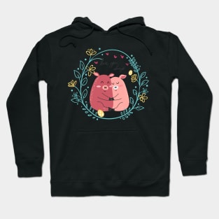 couple pig Hoodie